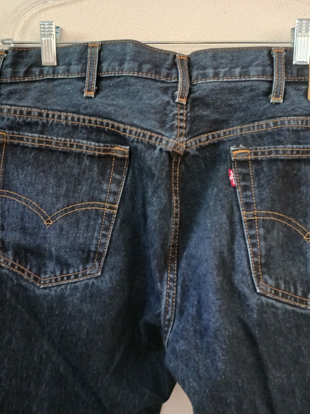 Levi's 517 Red Tab Boot Cut Men's Blue Jeans Sz 36 x 29 Darker Wash Levi STrauss